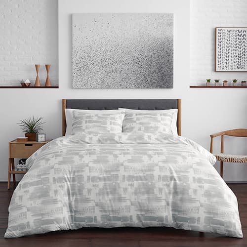 City Scene Aria Light Grey Duvet Set