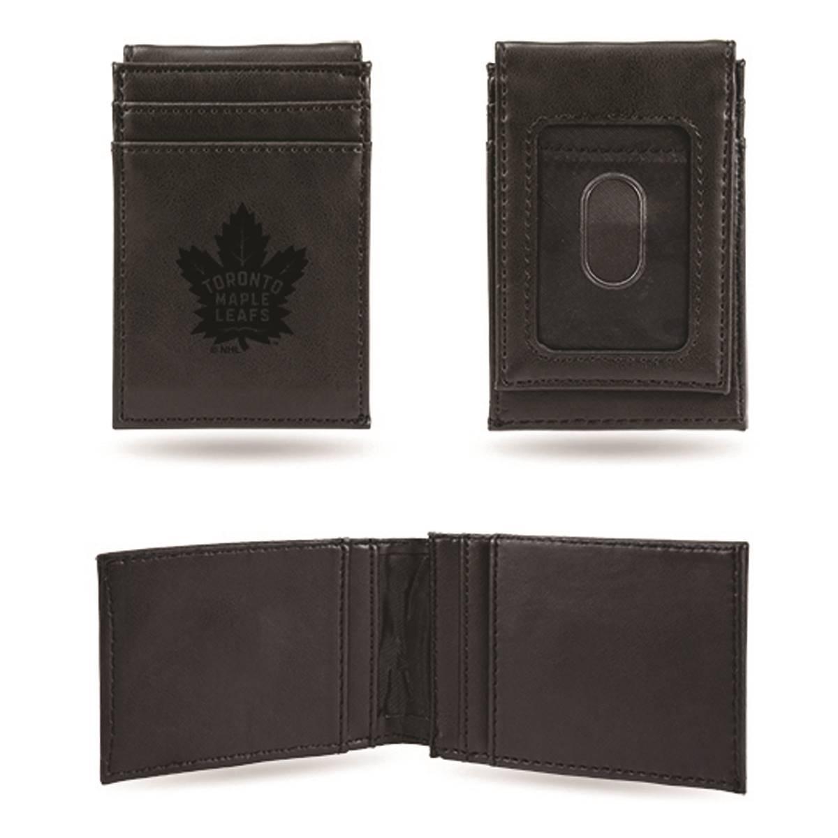 Mens NHL Toronto Maple Leafs Faux Leather Front Pocket...