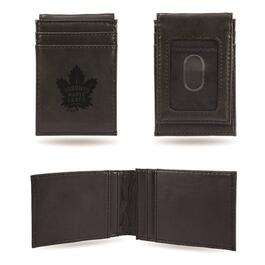 Mens NHL Toronto Maple Leafs Faux Leather Front Pocket Wallet