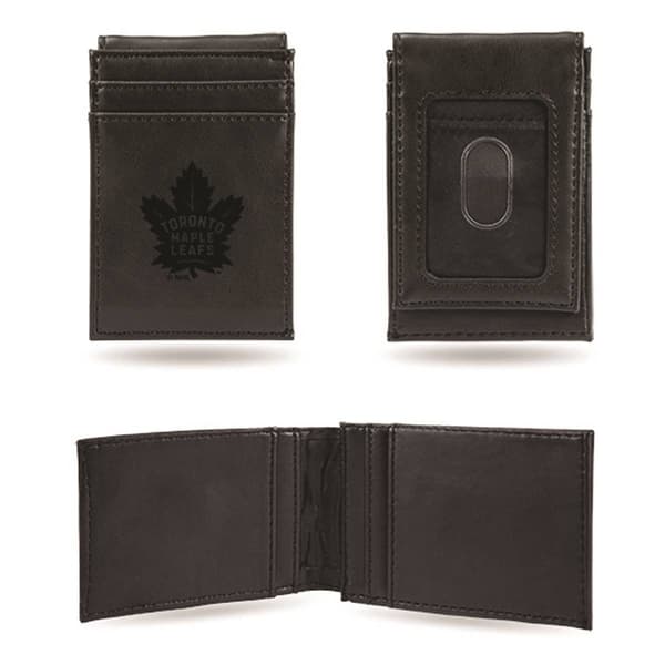 Mens NHL Toronto Maple Leafs Faux Leather Front Pocket Wallet - image 