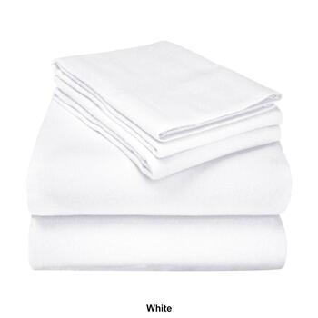 Superior Solid Cotton Flannel Deep Pocket Sheet Set - Boscov's