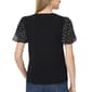 Womens Cece Short Daisy Floral Sleeve Blouse - image 2
