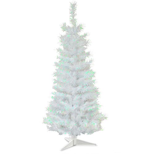 National Tree 3ft. Tinsel Tree - White - image 