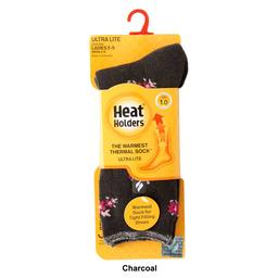 Womens Heat Holders® Ultra Lite Floral Crew Socks