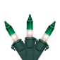 Northlight 20.25ft. Mini Clear w/ Green Tips Christmas Light Set - image 1