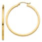 Gold Classics&#40;tm&#41; 14kt. Gold 2mm Square Tube Hoop Earrings - image 1