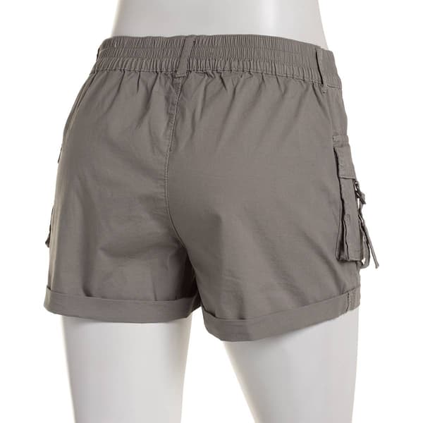 Juniors Celebrity Pink Mid Rise Cargo Shorts