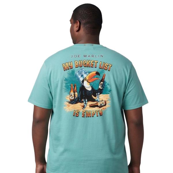 Mens Big & Tall Joe Marlin Graphic Tee - Seafrost Heather