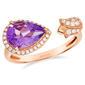 Le Vian(R) Rose Gold Amethyst & Diamond Ring - image 1