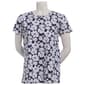 Plus Size Preswick & Moore(R) Short Sleeve Large Floral Tee - image 1