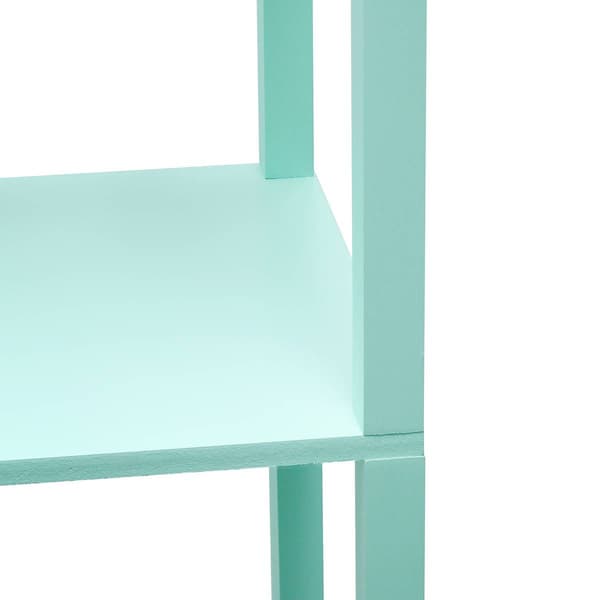 Simple Designs Floor Lamp Organizer Storage Shelf w/2 USB Ports