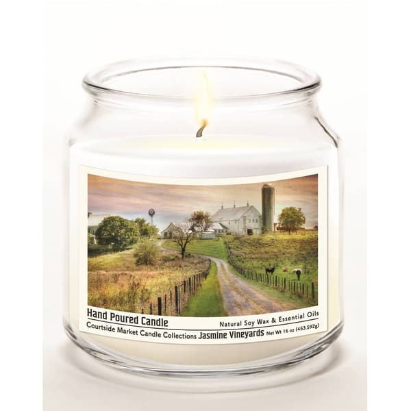 Courtside Market® Country Road 16oz. Jasmine Vineyards Jar Candle