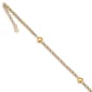 Gold Classics&#40;tm&#41; 14kt. Gold Puffed Heart 10in Anklet - image 1