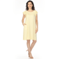 Womens White Mark Crew Neck Ruffle Sleeve Dress - image 1