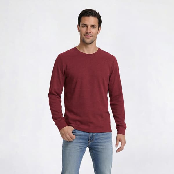 Mens Avalanche Mini Cord Midweight Fleece Long Sleeve Tee - image 
