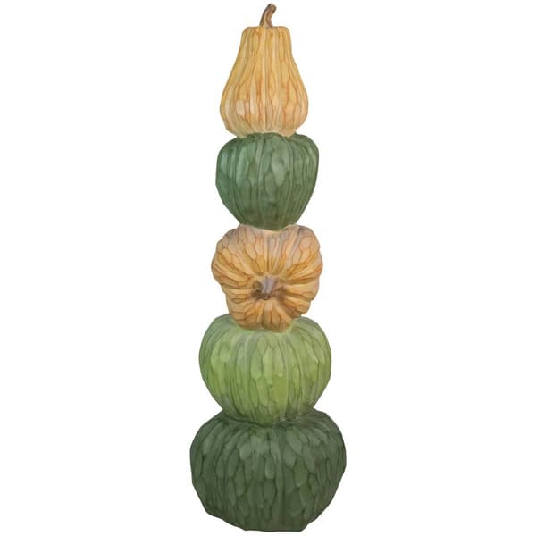 Northlight Seasonal 42.5in. Five Tiered Stacked Pumpkins Decor