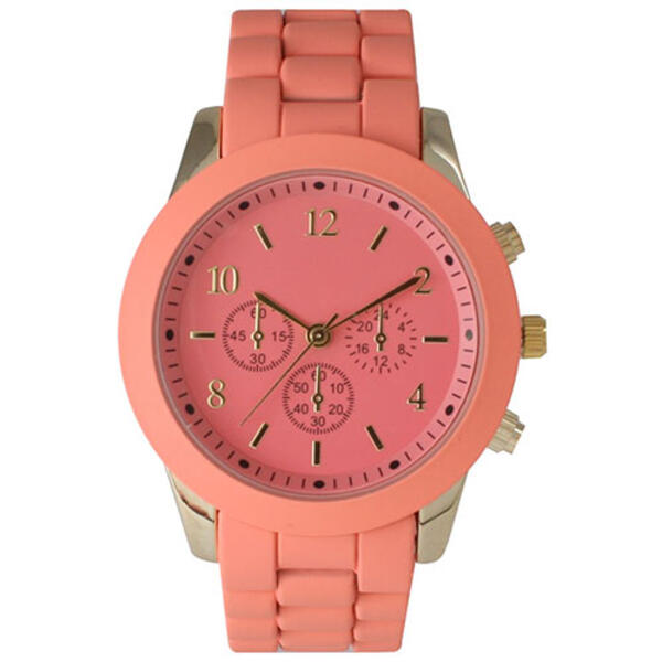 Womens Olivia Pratt Boyfriend Style Watch - 15342CORAL - image 