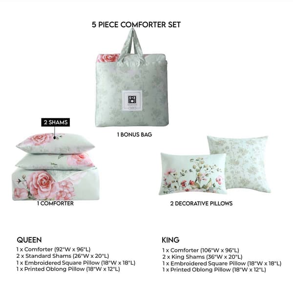 Bebejan® Cotton 5-Piece Reversible Comforter Set