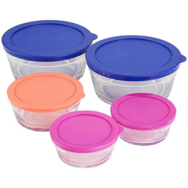 Farberware&#40;R&#41; 10pc. Glass Bowl Food Storage Set - image 