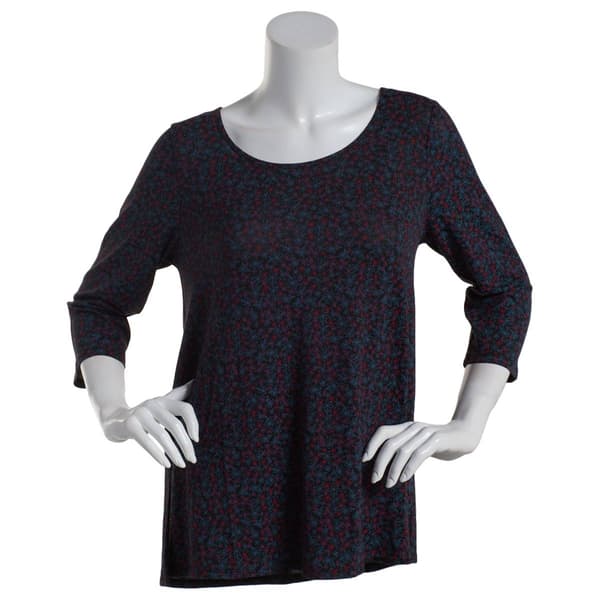 Womens Preswick & Moore 3/4 Sleeve Wildflower Tunic - image 