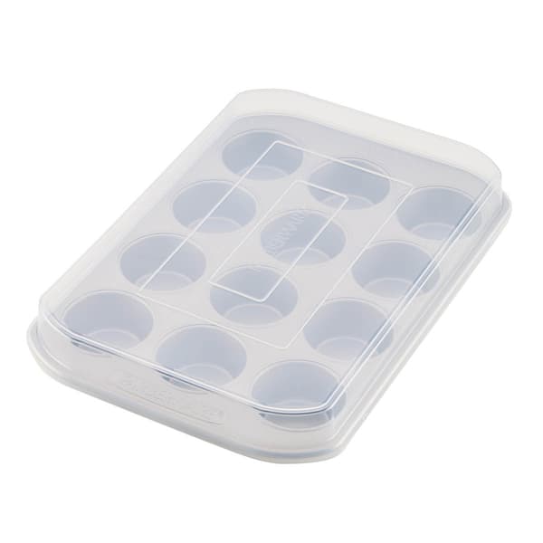 Farberware® Bakeware Nonstick 12-Cup Muffin Pan with Lid