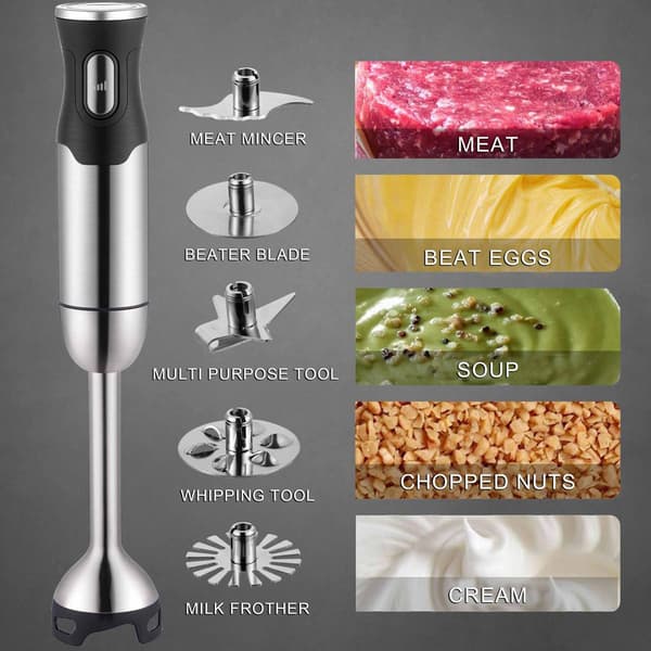 BergHOFF X5 Pro Handheld Food Processor w/ Grinder Set