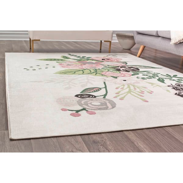 Rugs America&#8482; Valentina Floral Charm Blush Transitional Runner