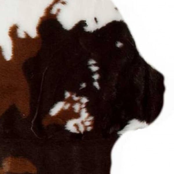 9th & Pike® Brown & White Faux Cow Hide Area Rug