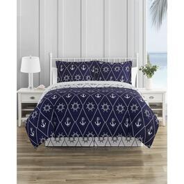 Home Retreat Anchor Away Reversible Comforter Bedding Set