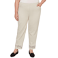 Plus Size Alfred Dunner Detail Driven Geometric Cut Out Pants - image 1