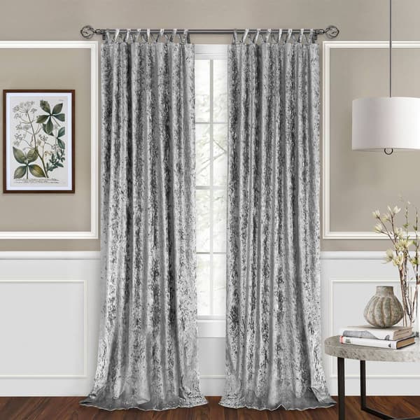 Achim Harper Criss Cross Tab Top Curtain Panel