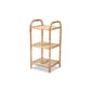 Baxton Studio Barras Modern Bohemian Rattan 3-Tier Display Shelf - image 1
