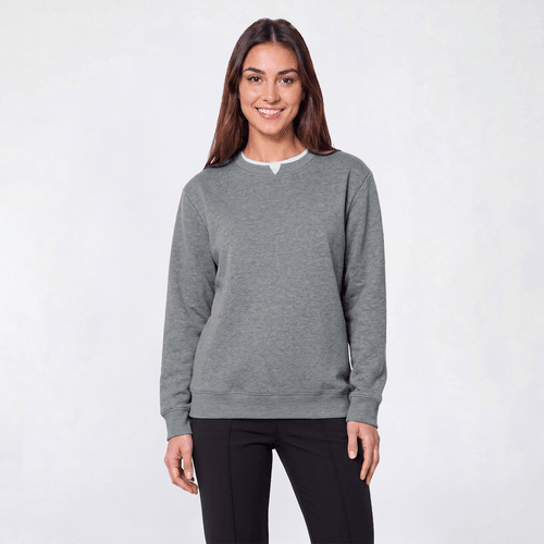 Womens Hasting & Smith Long Sleeve Solid Fleece Sweatshirt - image 