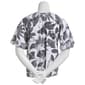 Womens Zac & Rachel Short Ruffle Sleeve Leaf Blouse - image 3
