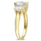 Diamond Classics™ 10kt. 3-Stone Yellow Gold Moissanite Ring - image 2