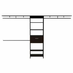 FM FURNITURE Broncos Dark Walnut 3 Drawers Closet