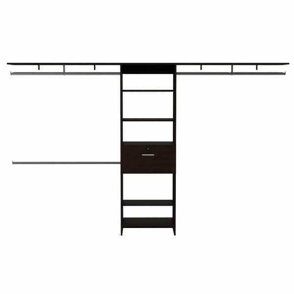 FM FURNITURE Broncos Dark Walnut 3 Drawers Closet