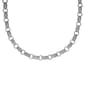 Gianni Argento Silver Plated Diamond Baguette Link Necklace - image 1