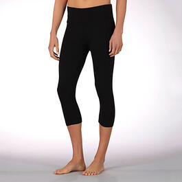 Marika Size M Black 25” Leggings Yoga pants Rainbow Leg Bands