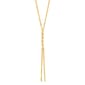 Gold Classics(tm) 10kt. Yellow Gold Hollow Rope Lariat Y-Necklace - image 1