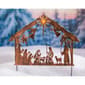 Evergreen 28in. Solar Illuminated Nativity Stake - image 1