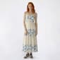Juniors No Comment Mix Floral Tiered Maxi Dress w/ Bust Cups - image 1