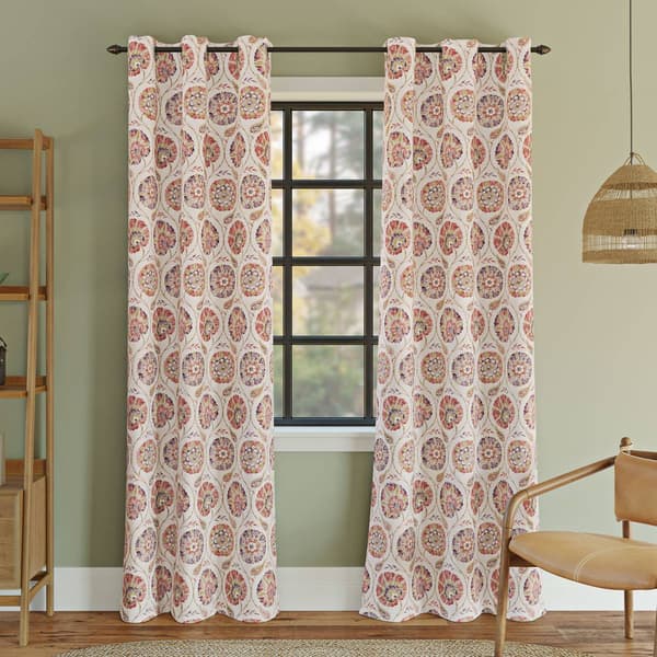 Sun Zero Indra Printed Grommet Blackout Panel Curtains - image 