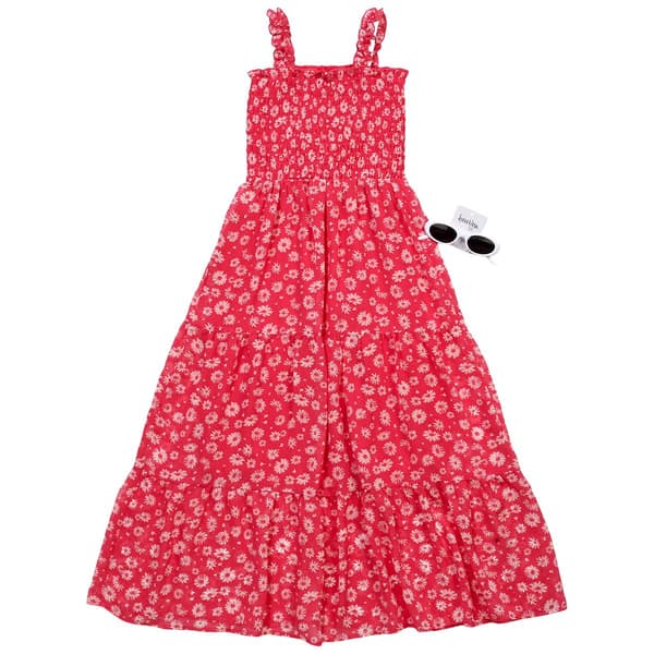 Girls (7-16) Speechless(R) Floral Smocked Dress w/ Sunglasses