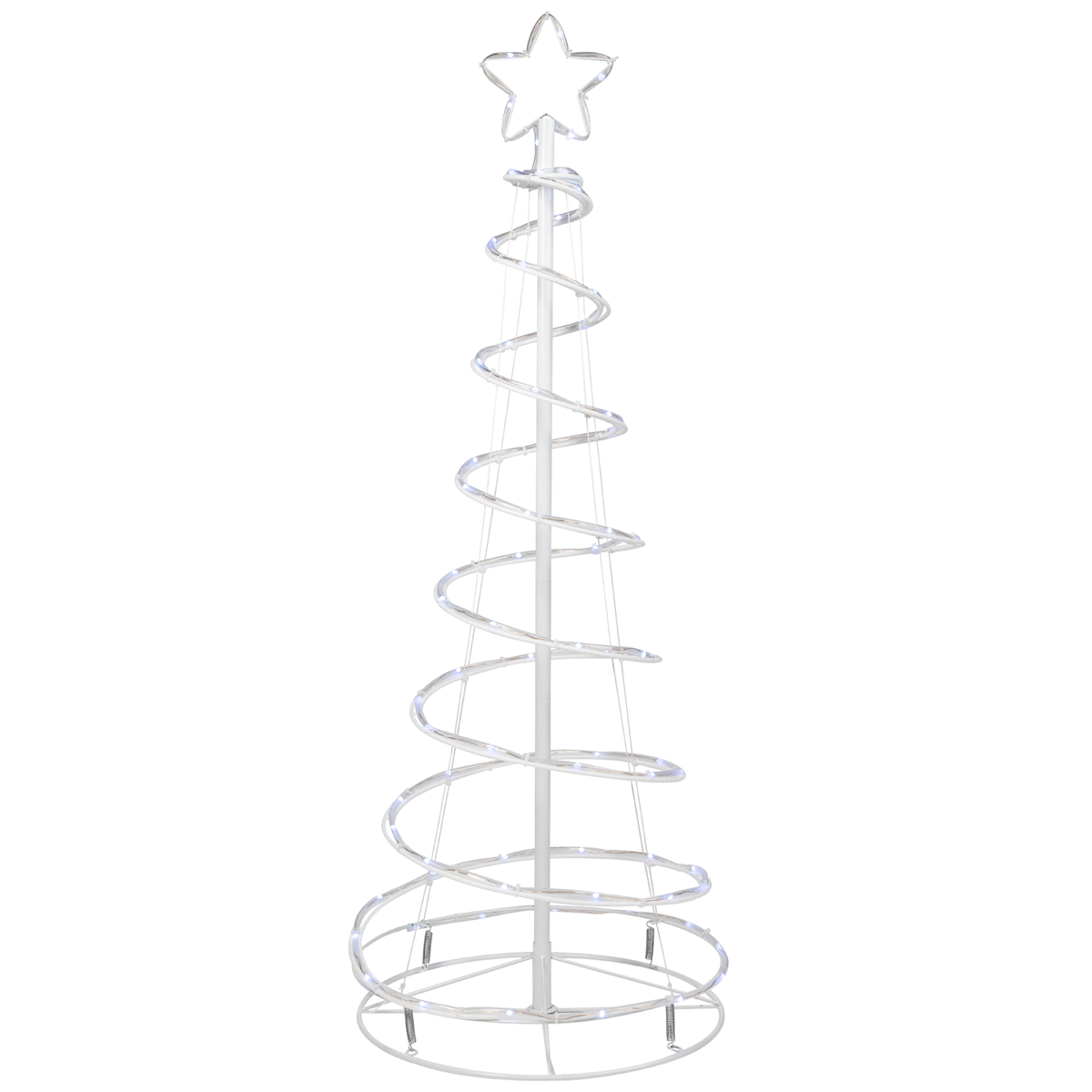 Northlight 4ft. LED Color Changing Outdoor Spiral Christmas Tree