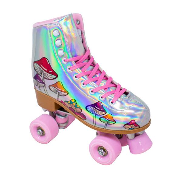 Womens Cosmic Skates Mushroom Fun Roller Skates - image 