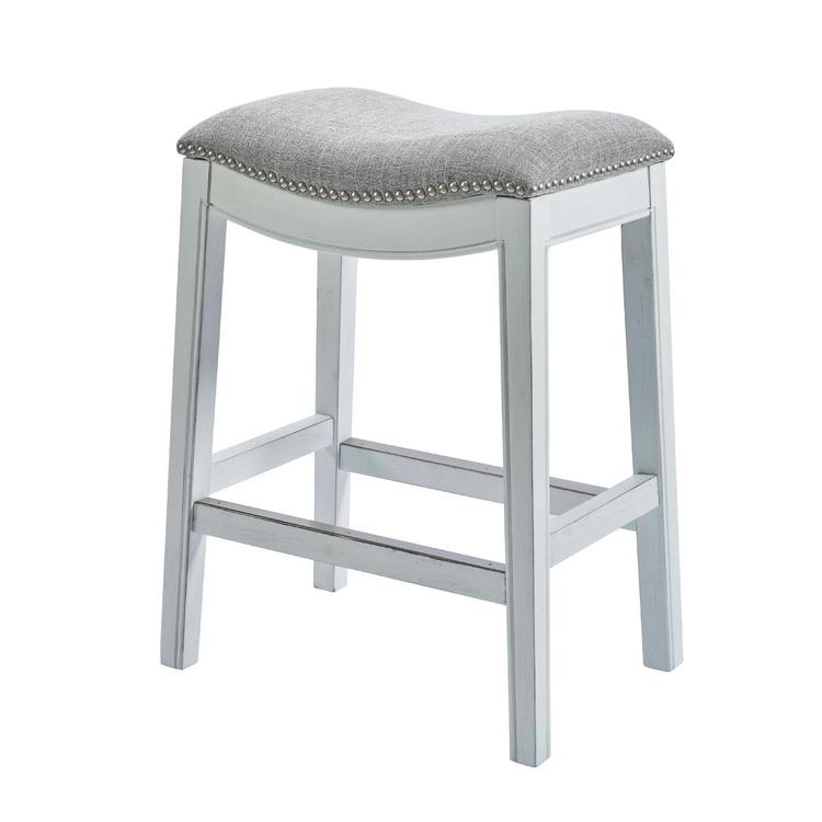 New Ridge Home Goods Zoey 30in. Bar-Height Saddle-Seat Barstool
