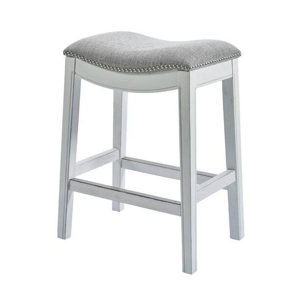 New Ridge Home Goods Zoey 30in. Bar-Height Saddle-Seat Barstool - image 