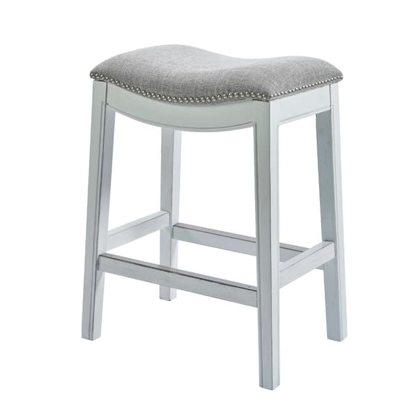 New Ridge Home Goods Zoey 30in. Bar-Height Saddle-Seat Barstool