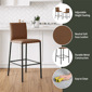HH2 Home Bronte Upholstered Adjustable Height Stool - image 10